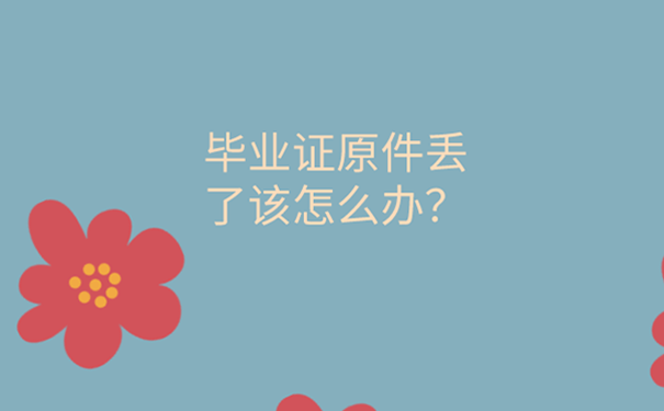 河南大学自考毕业证没了怎么补回？